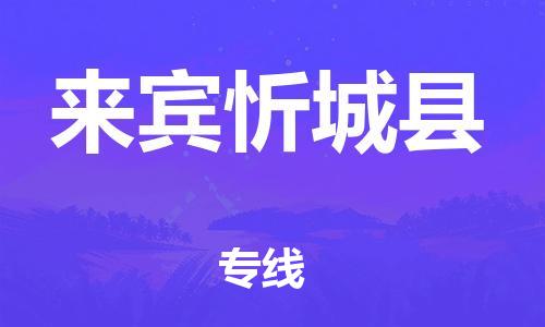 邯鄲到來賓忻城縣物流專線-日用品運輸專線-價格透明