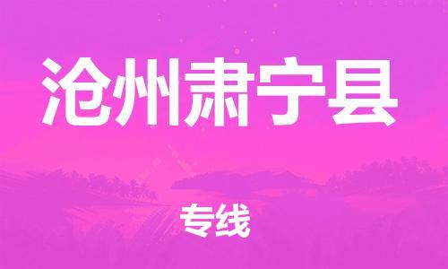邯鄲到滄州肅寧縣物流專線-建筑材料運輸專線-時間準時